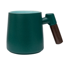 Load image into Gallery viewer, THREE PIECE CERAMIC INFUSER TEA MUG - TEAL