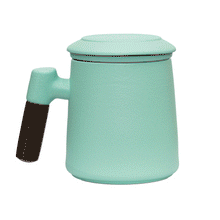 Load image into Gallery viewer, THREE PIECE CERAMIC INFUSER TEA MUG - MINT
