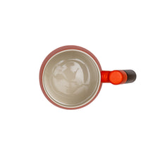 Load image into Gallery viewer, THREE PIECE CERAMIC INFUSER TEA MUG - ORANGE