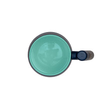 Load image into Gallery viewer, THREE PIECE CERAMIC INFUSER TEA MUG - MIDNIGHT BLUE