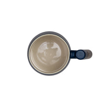 Load image into Gallery viewer, THREE PIECE CERAMIC INFUSER TEA MUG - MIDNIGHT BLUE