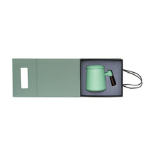 Load image into Gallery viewer, THREE PIECE CERAMIC INFUSER TEA MUG - MINT