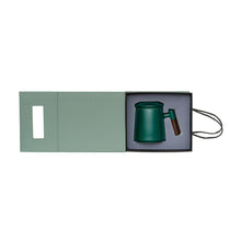 Load image into Gallery viewer, THREE PIECE CERAMIC INFUSER TEA MUG - TEAL