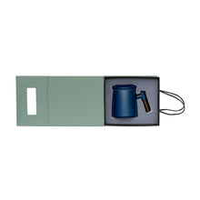 Load image into Gallery viewer, THREE PIECE CERAMIC INFUSER TEA MUG - MIDNIGHT BLUE