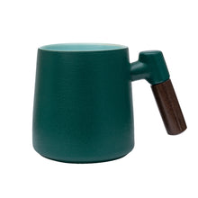 Load image into Gallery viewer, THREE PIECE CERAMIC INFUSER TEA MUG - TEAL