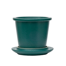 Load image into Gallery viewer, THREE PIECE CERAMIC INFUSER TEA MUG - TEAL