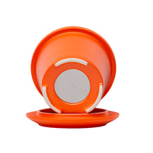 Load image into Gallery viewer, THREE PIECE CERAMIC INFUSER TEA MUG - ORANGE