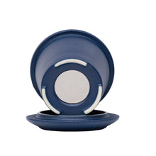 Load image into Gallery viewer, THREE PIECE CERAMIC INFUSER TEA MUG - MIDNIGHT BLUE