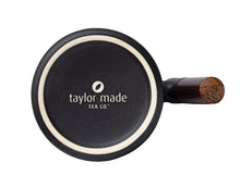 Load image into Gallery viewer, THREE PIECE CERAMIC INFUSER TEA MUG - BLACK