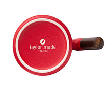 Load image into Gallery viewer, THREE PIECE CERAMIC INFUSER TEA MUG - RED