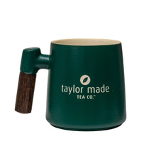 Load image into Gallery viewer, THREE PIECE CERAMIC LOGO INFUSER TEA MUG - TEAL
