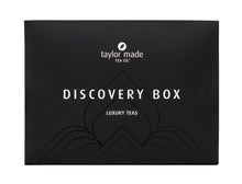 Load image into Gallery viewer, Front Cover of Discovery Box. Luxury Teas with logo.