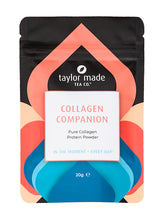 Load image into Gallery viewer, Collagen Companion collagen peptide powder. Collagen protein powder. Collagen peptides. Collagen beauty. Bovine collagen peptides. Pink and blue design scheme. 20g Discovery pack.