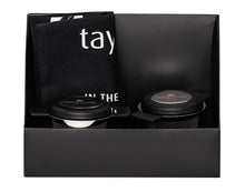 Load image into Gallery viewer, Discovery box front open view with tote and 2 black infusers (no pouches)
